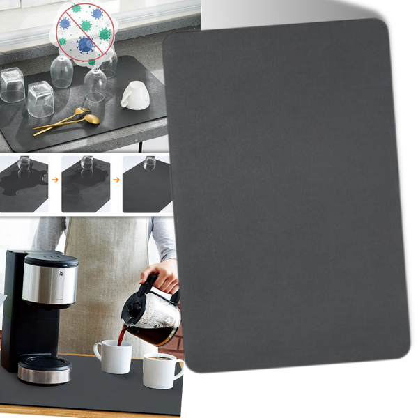 Non Slip Kitchen Drain Mat For Faster Water Drainage And Spill Prevention