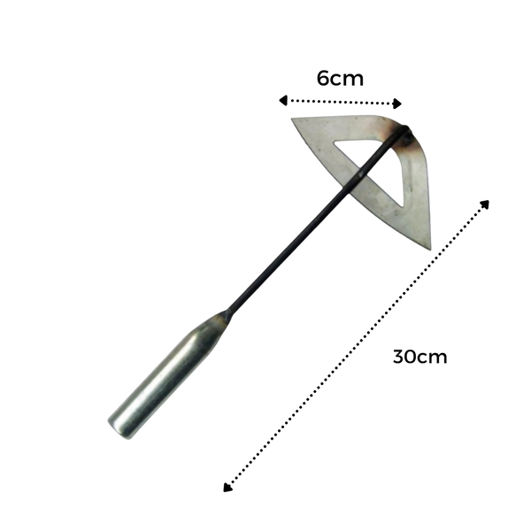 Steel Handheld Hollow Hoe For Weeding And Garden Raking