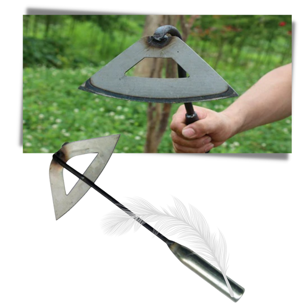 Steel Handheld Hollow Hoe For Weeding And Garden Raking