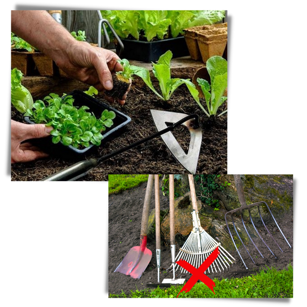 Steel Handheld Hollow Hoe For Weeding And Garden Raking