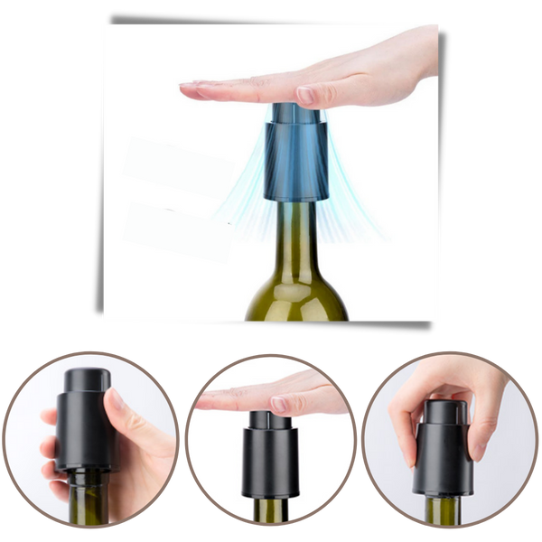 Premium Vacuum Wine Stopper Maintains Fresh Long Lasting Flavor