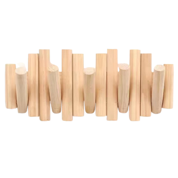 Wooden Minimalist Coat Rack for Strong Load Bearing Coat and Bag Storage
