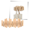 Wooden Minimalist Coat Rack for Strong Load Bearing Coat and Bag Storage