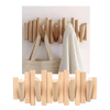 Wooden Minimalist Coat Rack for Strong Load Bearing Coat and Bag Storage