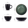 Coimbra Glaze 5 Piece Dinnerware Set Microwave Dishwasher Safe Ceramic Tableware