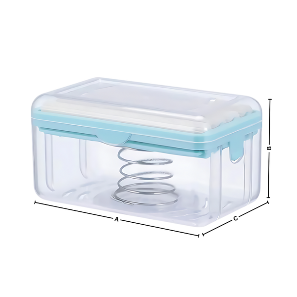 Dual-Function Soap Dispenser With Sponge Holder for Dry Countertops