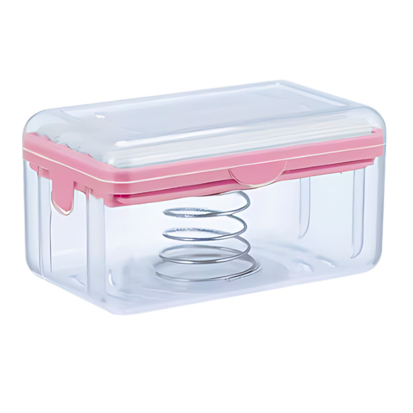 Dual-Function Soap Dispenser With Sponge Holder for Dry Countertops