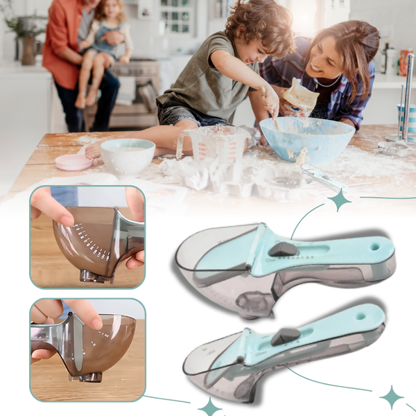 Dual-Mode Adjustable Measuring Cup for Precise Kitchen Measurements