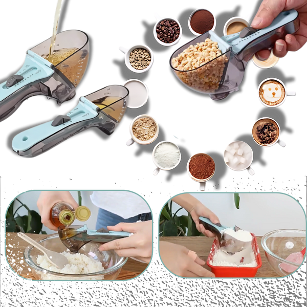 Dual-Mode Adjustable Measuring Cup for Precise Kitchen Measurements