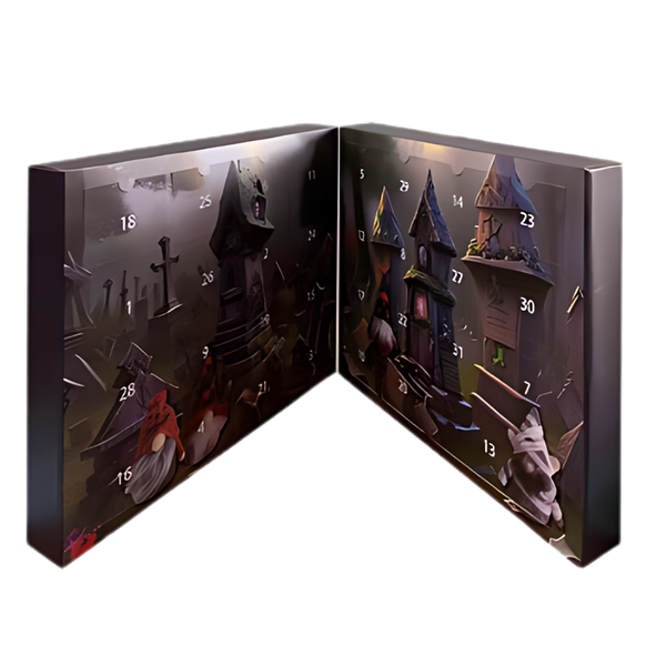 Gnome Halloween Countdown Calendar With Interactive 31 Day Puzzle Decor