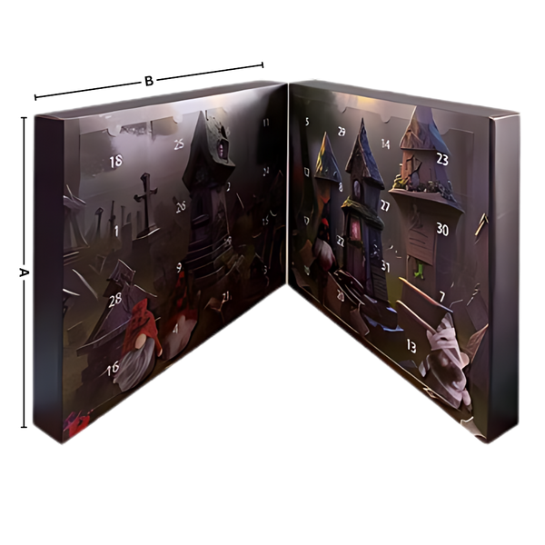 Gnome Halloween Countdown Calendar With Interactive 31 Day Puzzle Decor