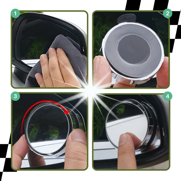 360 Swivel Spotter Mirror Delivers Wide-Angle Visibility For Safer Driving