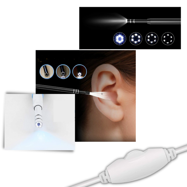 Three In One Ear Inspection Camera With 720P HD View And LED Light