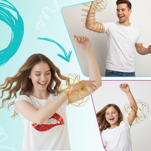 3D Kinetic Arm Slinky Delivers Stress Relief With Mesmerizing Motion