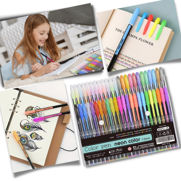 Glitter Gel Pens Set With Smooth Ink For Multicolor Art And Journaling