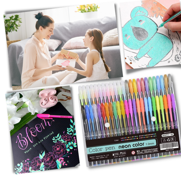 Glitter Gel Pens Set With Smooth Ink For Multicolor Art And Journaling