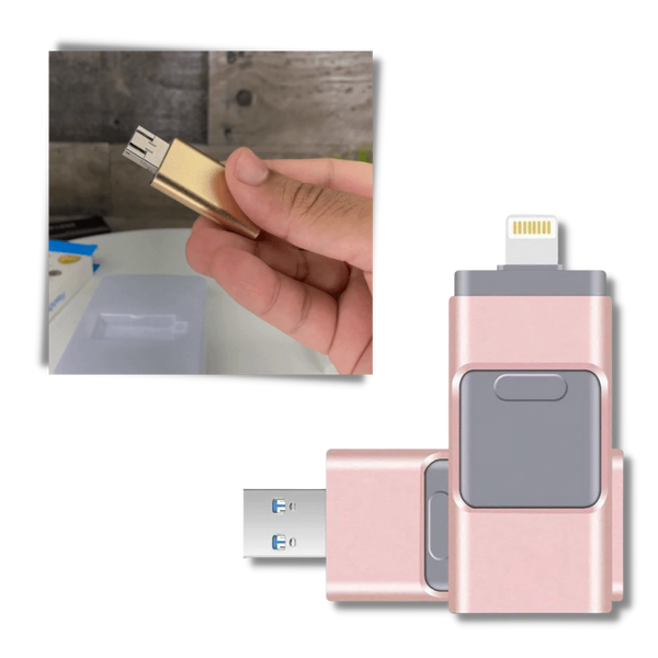 Multi Connector USB Flash Drive For Seamless Cross Platform Transfer
