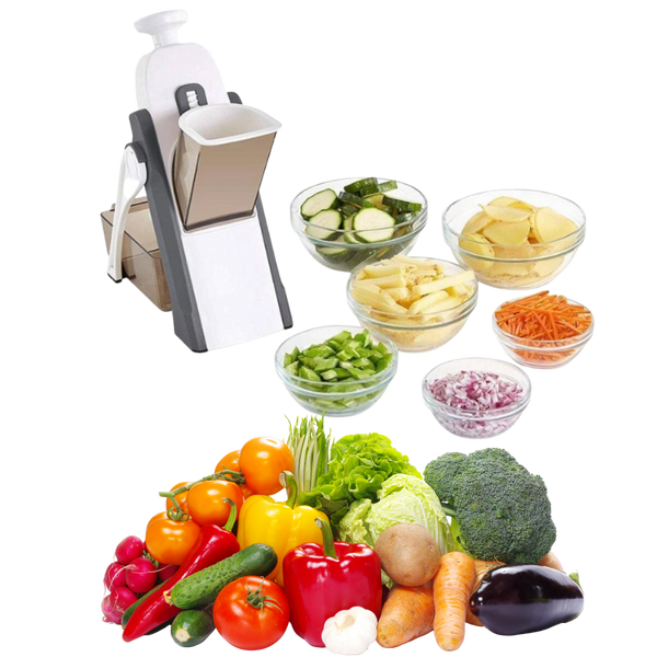 Vertical Mandoline Slicer With Four Functions For Easy Prep