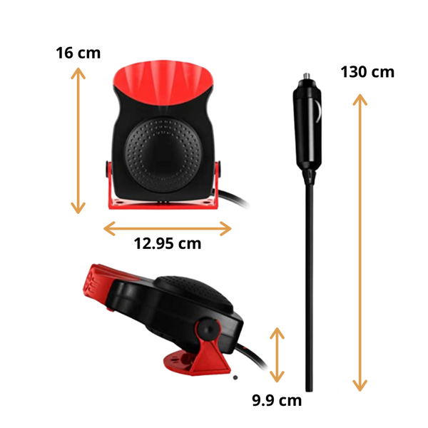 Portable Car Windscreen Defrosting Demisting Heater For Quick Clarity