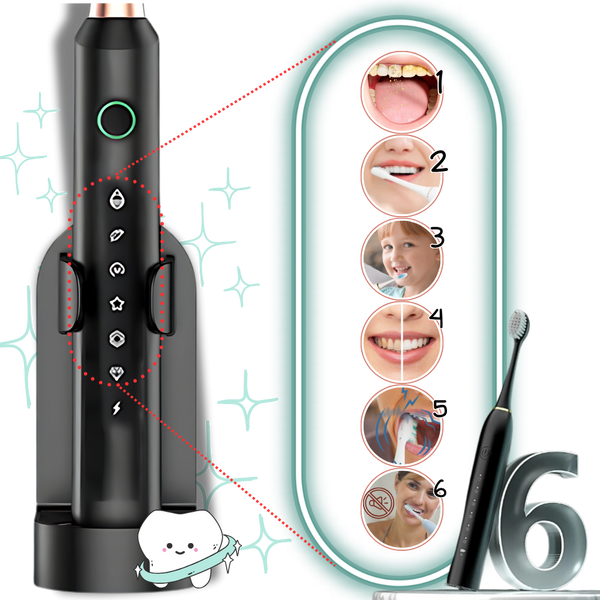 Sonic Electric Toothbrush For Adults With 6 Modes And Long Battery Life