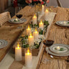 LED Flameless Acrylic Candles 9 Piece Set With Remote Timer