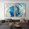 Blue Agate Canvas Wall Art Premium Abstract Home Decor