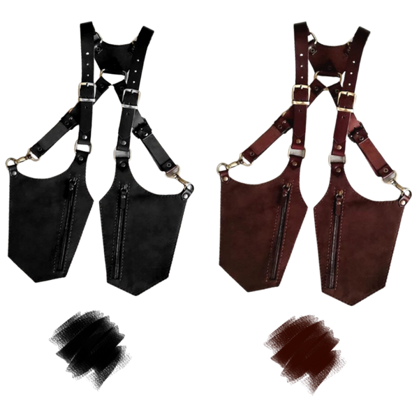 Medieval Leather Bag With Secure Anti Theft Design For Costumes