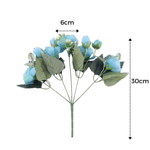 Handmade Silk Peonies And Roses Bouquet With Realistic Look