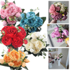 Handmade Silk Peonies And Roses Bouquet With Realistic Look