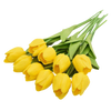 Long Stem Artificial Tulips, 10 Piece Pack, Realistic Home Decor