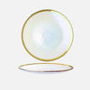 Aurora Gold Edge Glass Plate & Bowl