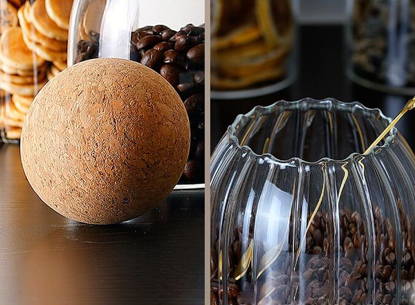 Autum Cork Rigged Glass Storage Jars