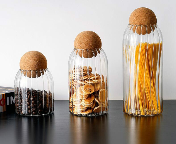 Autum Cork Rigged Glass Storage Jars
