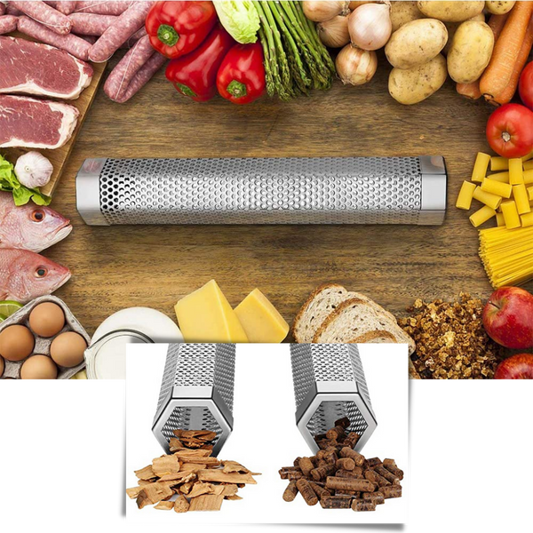 Hexagonal Barbecue Smoke Generator Delivers Rich Smoky Flavor For Grills