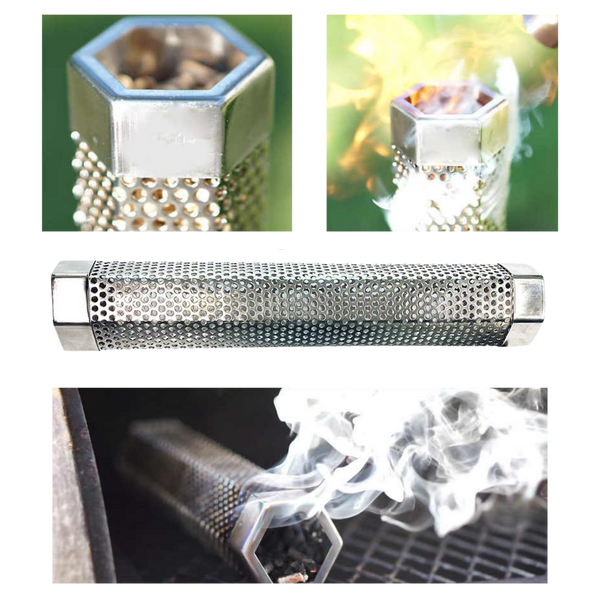 Hexagonal Barbecue Smoke Generator Delivers Rich Smoky Flavor For Grills