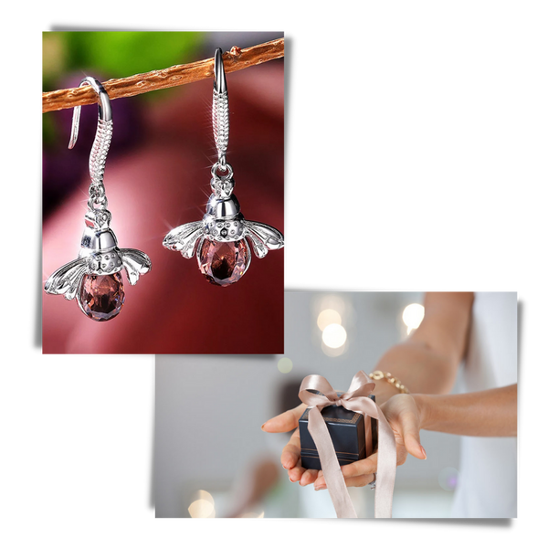 Bee Shaped Earrings Lightweight Durable Tarnish Free Everyday Wear