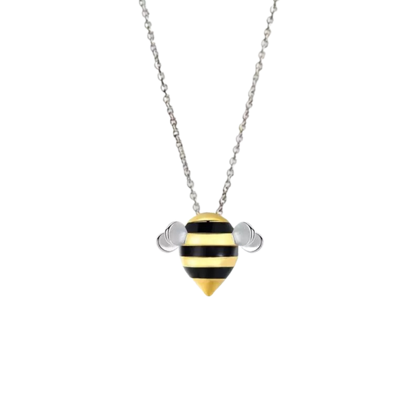 Bee Pendant Necklace With Durable Material And Bright Colors