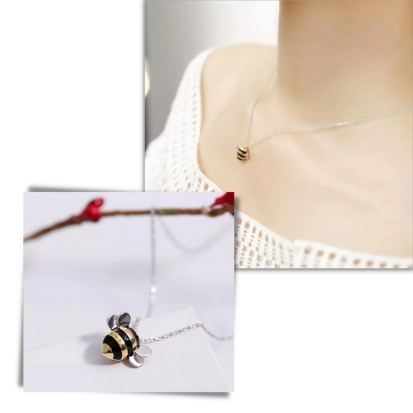 Bee Pendant Necklace With Durable Material And Bright Colors