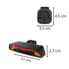 Bike Tail Light With Auto Brake Detection And Turn Indicators