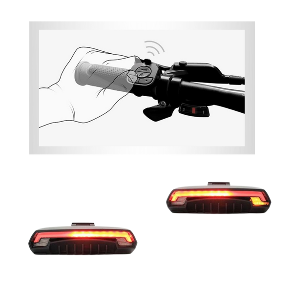 Bike Tail Light With Auto Brake Detection And Turn Indicators