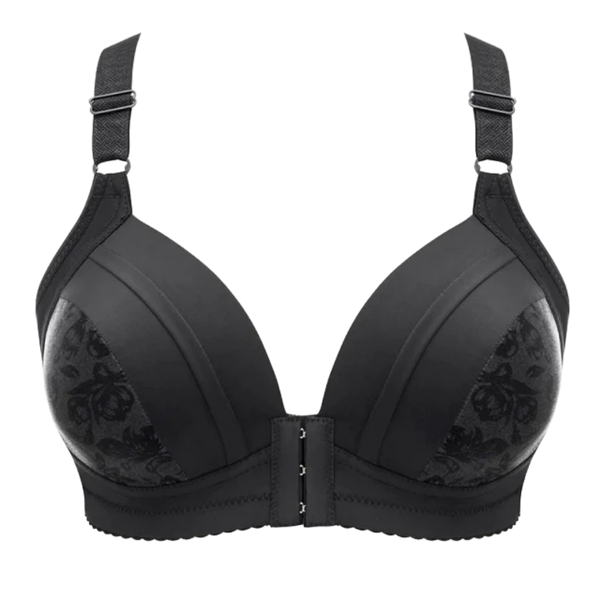Wireless Push Up Bra With Front Clasp For Posture And Comfort
