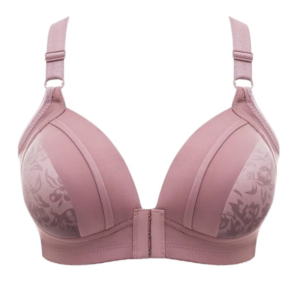 Wireless Push Up Bra With Front Clasp For Posture And Comfort