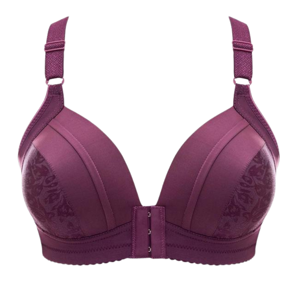 Wireless Push Up Bra With Front Clasp For Posture And Comfort
