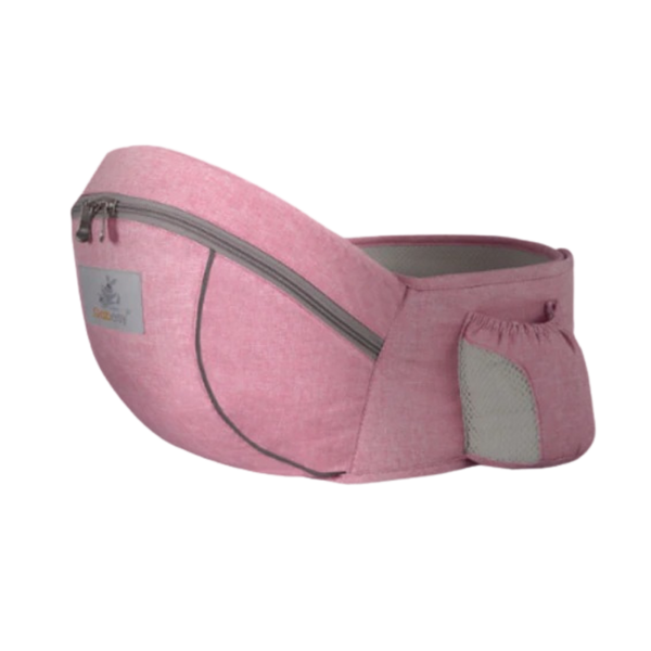 Ergonomic Baby Hip Carrier With Cushioned Support And Side Pockets