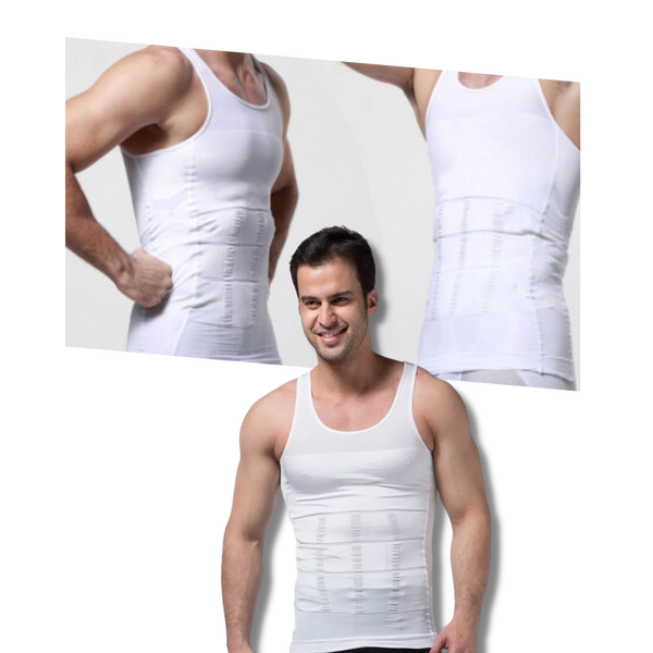 Premium Compression Undershirt For Chest And Midsection Slimming