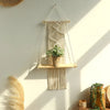 Boho Macrame Hanging Wall Shelf