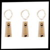 Wine Bottle LED Cork Lights Pack of Three for Ambient Decor