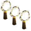 Wine Bottle LED Cork Lights Pack of Three for Ambient Decor