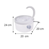 Cat Water Fountain With LED Light And Purification System