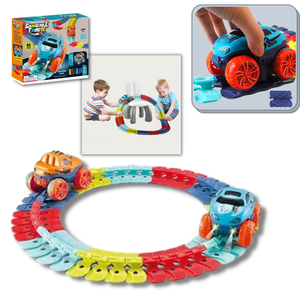 Modular Rail Car Toy With Safe Easy Assembly And Interchangeable Car Shells